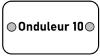 Etiquette PVC identif. "Onduleur 10"    - 7x4 cms