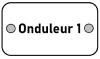 Etiquette PVC identif. "Onduleur 1"    - 7x4 cms