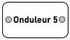 Etiquette PVC identif. "Onduleur 5"    - 7x4 cms