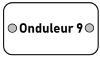 Etiquette PVC identif. "Onduleur 9"    - 7x4 cms