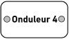 Etiquette PVC identif. "Onduleur 4"    - 7x4 cms