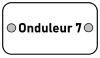 Etiquette PVC identif. "Onduleur 7"    - 7x4 cms